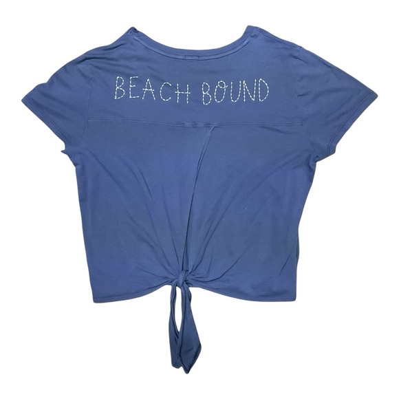 Aerie Embroidered Crop Top Size Large - Picture 2 of 4